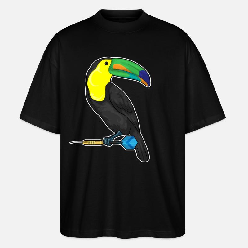 Toucan Dart Dart - T-shirt bio Blaster 2.0 coupe oversize Stanley/Stella Unisexe - noir