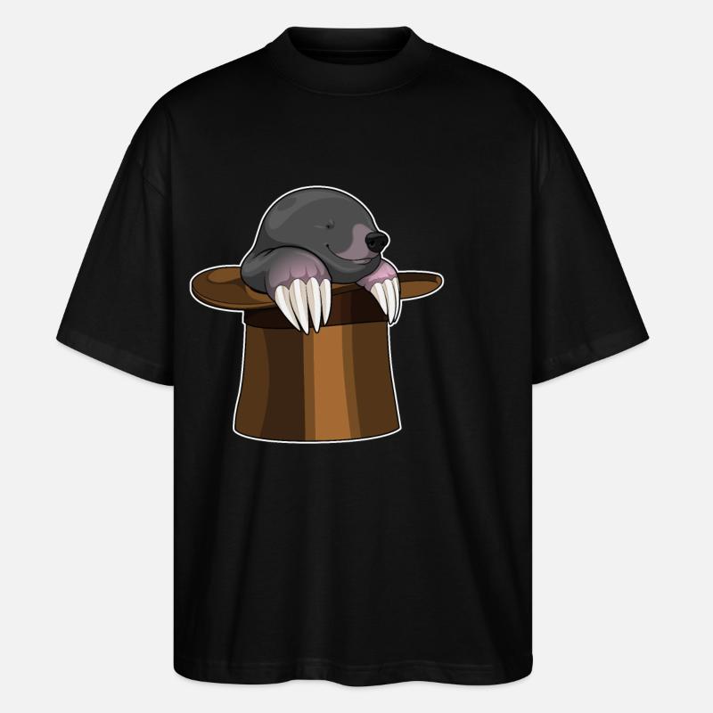 Mole Cylinder - Stanley/Stella Oversized Unisex Organic T-shirt Blaster 2.0 - black