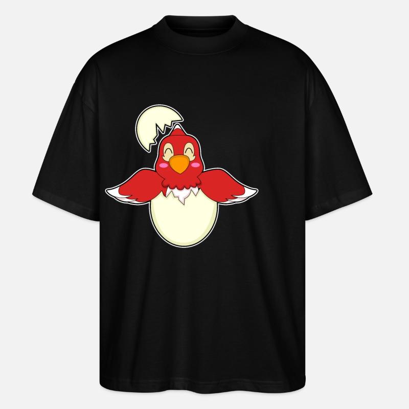 Oeuf de perroquet - T-shirt bio Blaster 2.0 coupe oversize Stanley/Stella Unisexe - noir