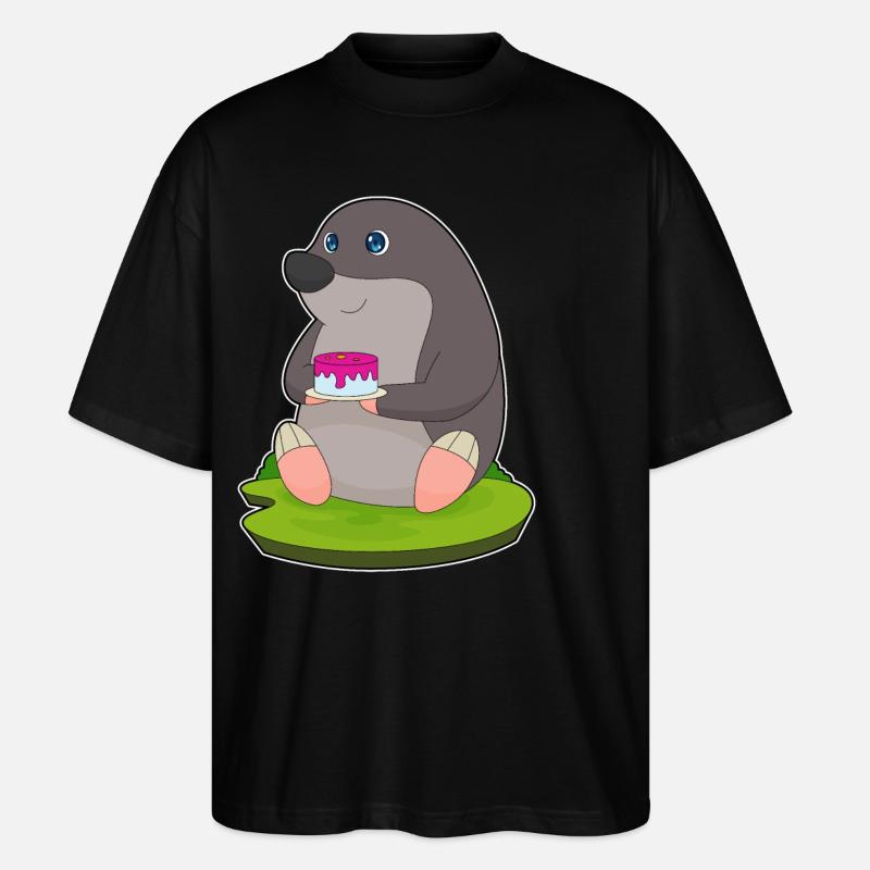 Mole Cake - Stanley/Stella Oversized Unisex Organic T-shirt Blaster 2.0 - black