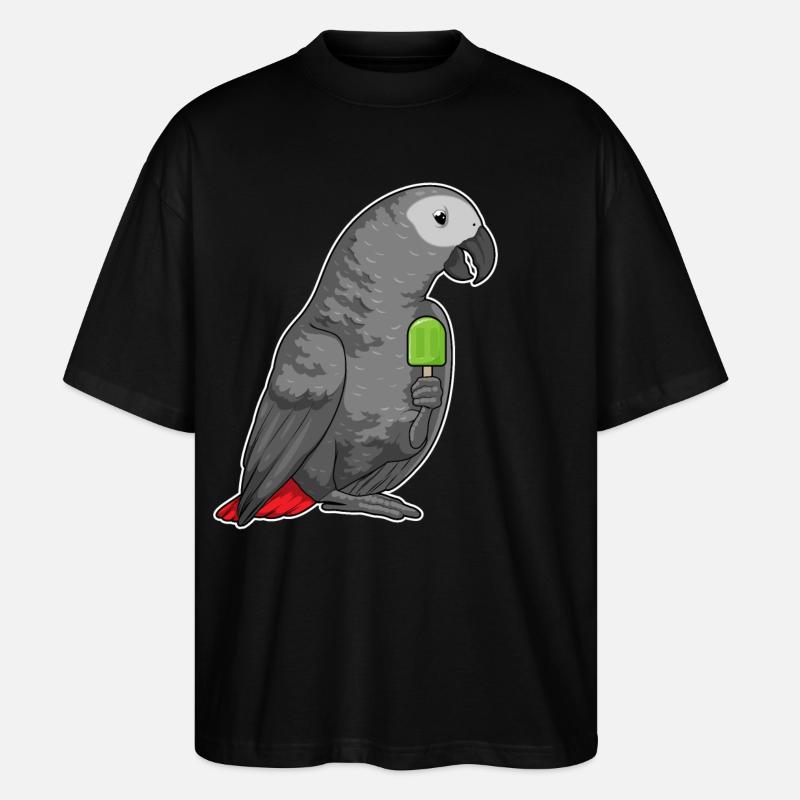 Parrot Popsicle - Stanley/Stella Oversized Unisex Organic T-shirt Blaster 2.0 - black