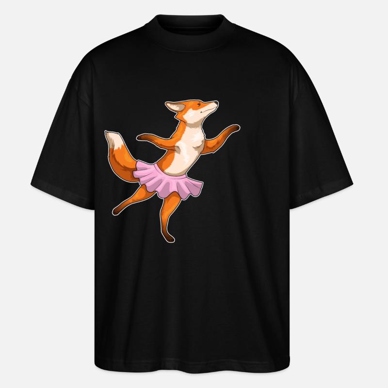 Fox Ballerina Ballet Dance - T-shirt bio Blaster 2.0 coupe oversize Stanley/Stella Unisexe - noir