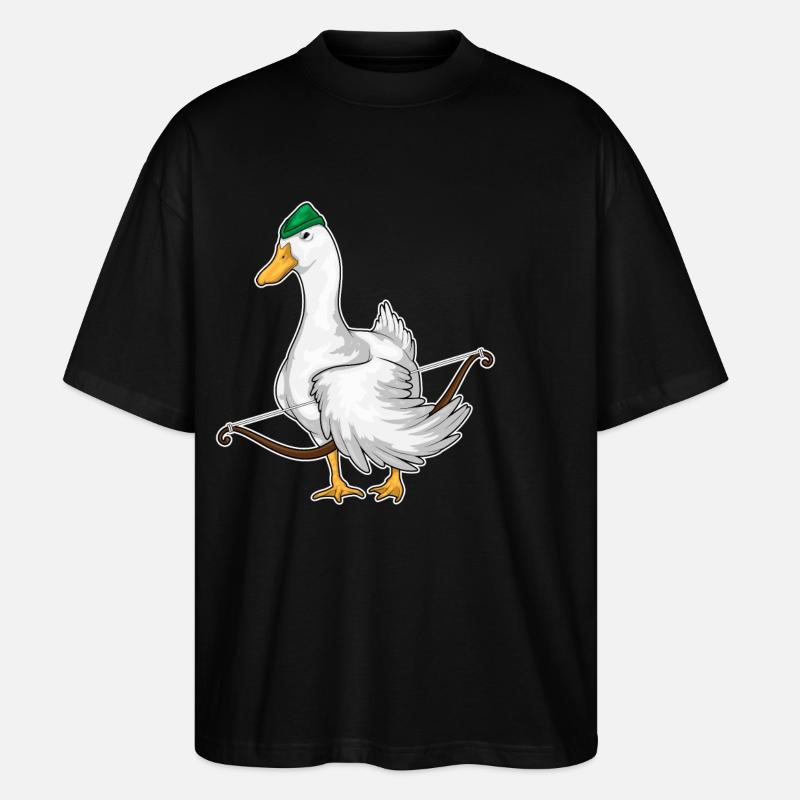 Archer de canard - T-shirt bio Blaster 2.0 coupe oversize Stanley/Stella Unisexe - noir