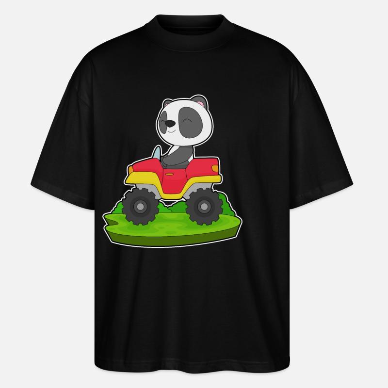Voiture Panda - T-shirt bio Blaster 2.0 coupe oversize Stanley/Stella Unisexe - noir