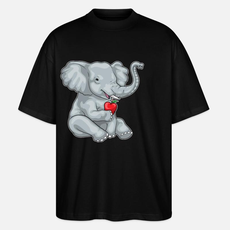 Elephant Apple Fruit - Stanley/Stella Oversized Unisex Organic T-shirt Blaster 2.0 - black