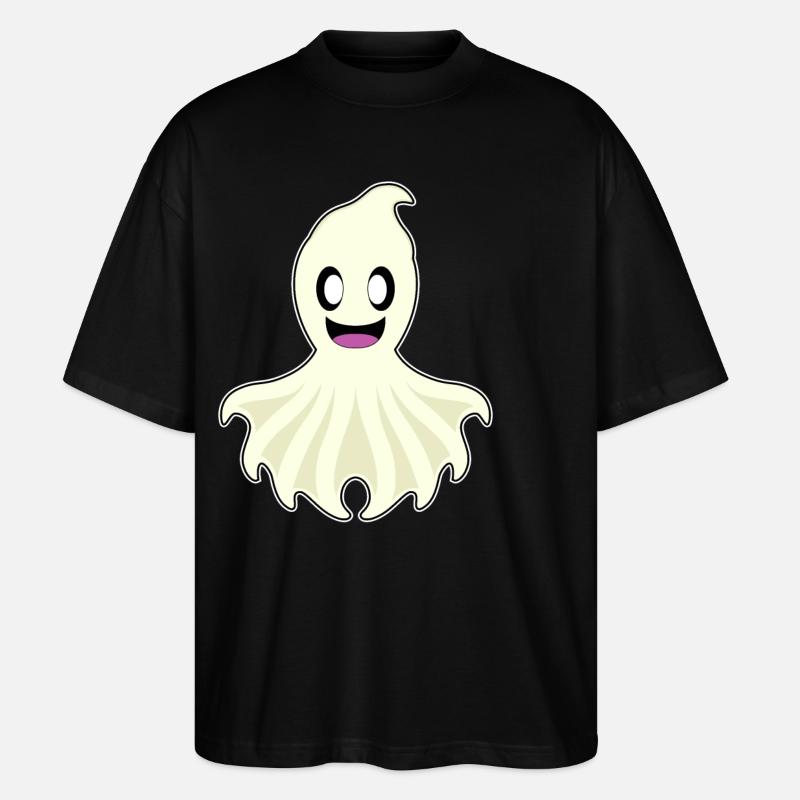 Octopus Ghost - Stanley/Stella Oversized Unisex Organic T-shirt Blaster 2.0 - black