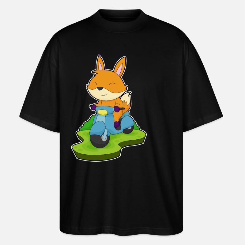 Fuchs Motorrad - Stanley/Stella Oversized Unisex Bio T-Shirt Blaster 2.0 - Schwarz