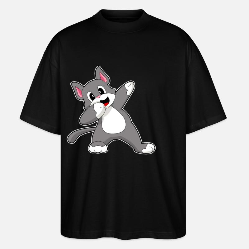 Chat Hip Hop Danse - T-shirt bio Blaster 2.0 coupe oversize Stanley/Stella Unisexe - noir