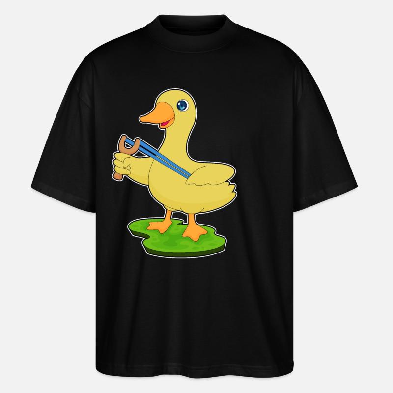 Fronde de canard - T-shirt bio Blaster 2.0 coupe oversize Stanley/Stella Unisexe - noir