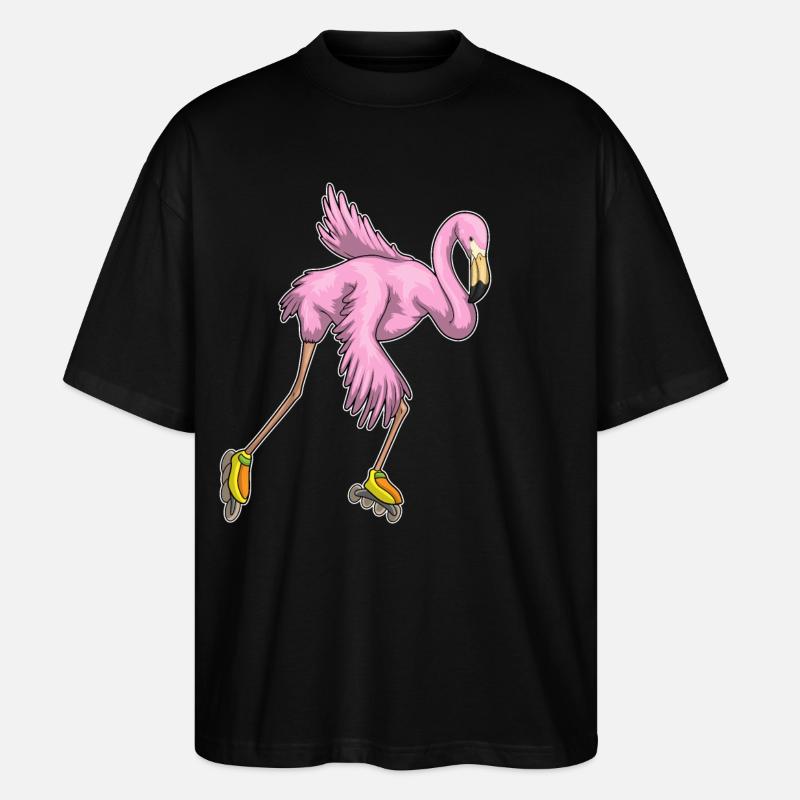 Flamingo Inline skating Rollschuhe - Stanley/Stella Oversized Unisex Bio T-Shirt Blaster 2.0 - Schwarz