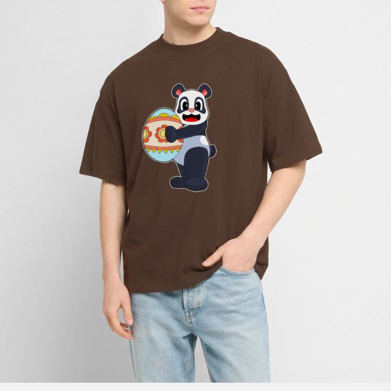 Panda Easter Easter Egg Stanley/Stella Oversized Unisex Organic T-shirt Blaster 2.0