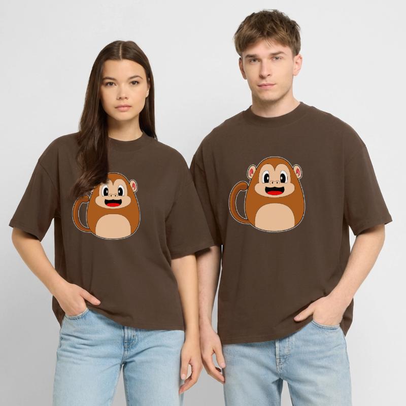 Monkey Easter Easter Egg Stanley/Stella Oversized Unisex Organic T-shirt Blaster 2.0