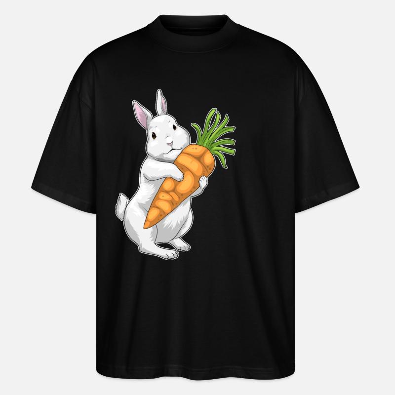 Lapin Carotte - T-shirt bio Blaster 2.0 coupe oversize Stanley/Stella Unisexe - noir