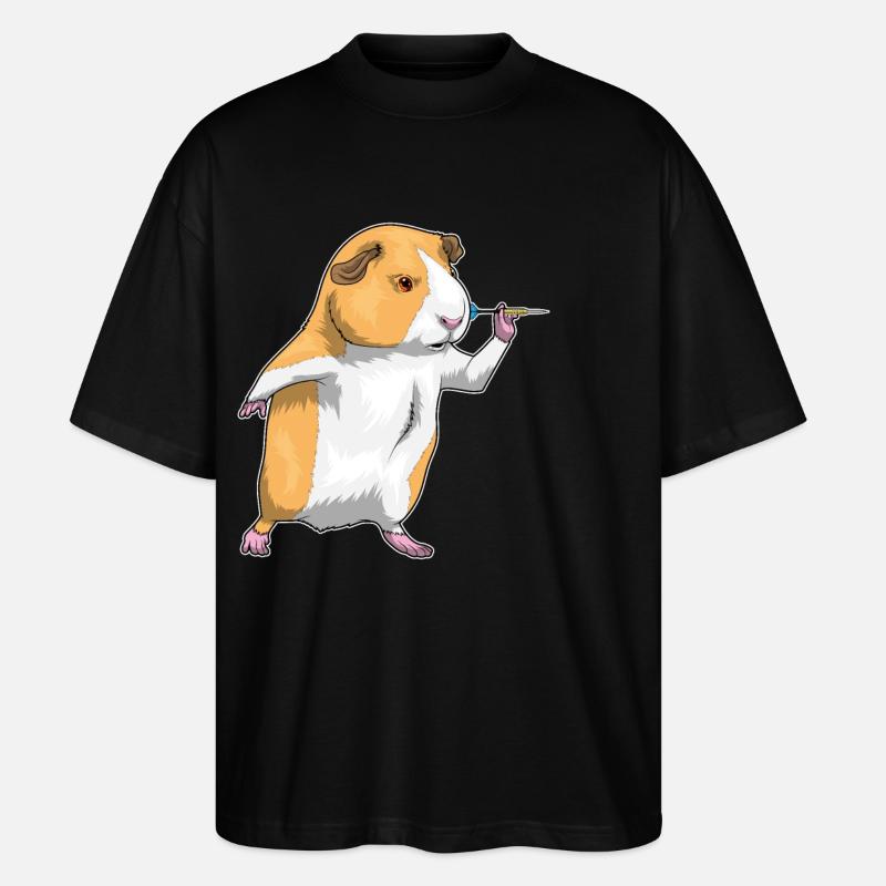 Pintade Dart Dart - T-shirt bio Blaster 2.0 coupe oversize Stanley/Stella Unisexe - noir