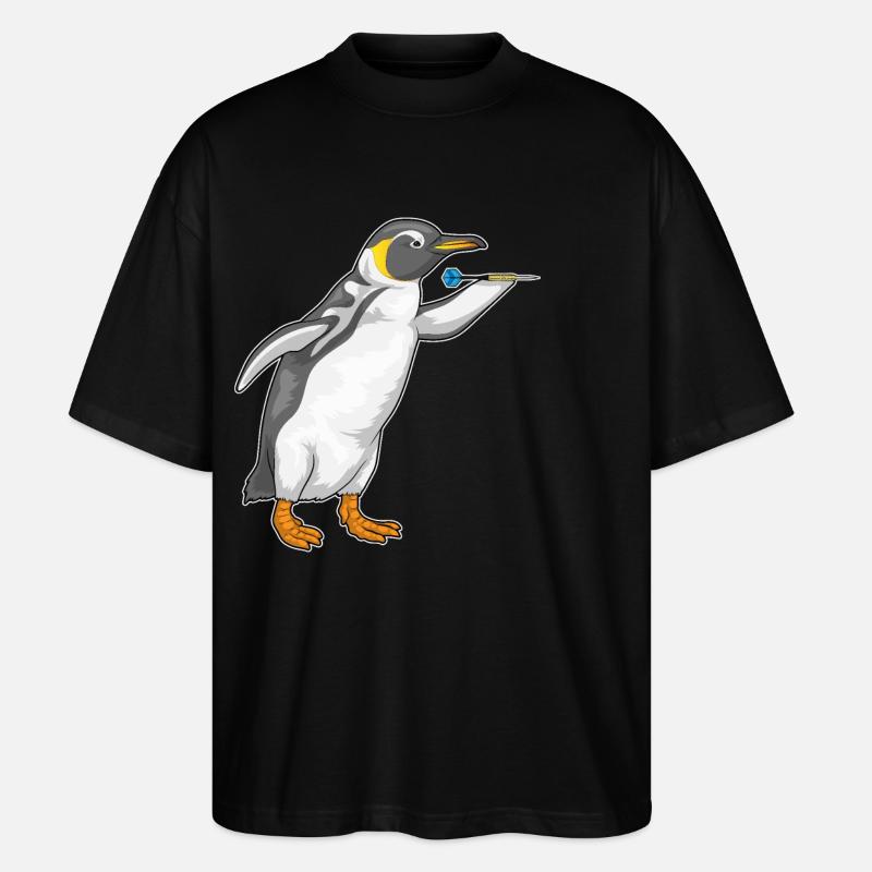 Pingouin Dart Dart - T-shirt bio Blaster 2.0 coupe oversize Stanley/Stella Unisexe - noir