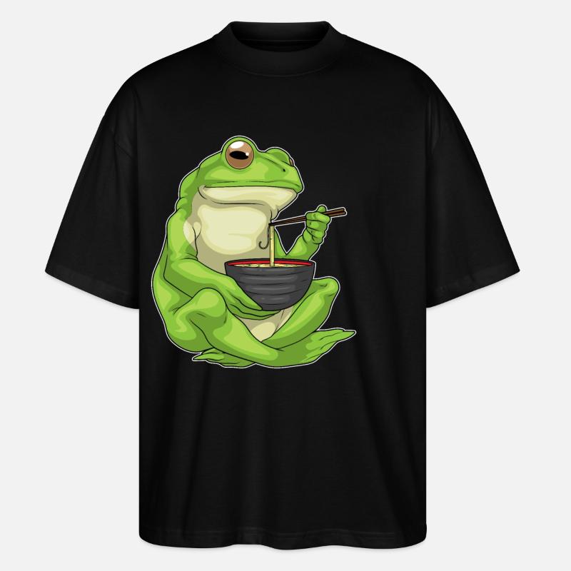 Frog Bowl Ramen - T-shirt bio Blaster 2.0 coupe oversize Stanley/Stella Unisexe - noir
