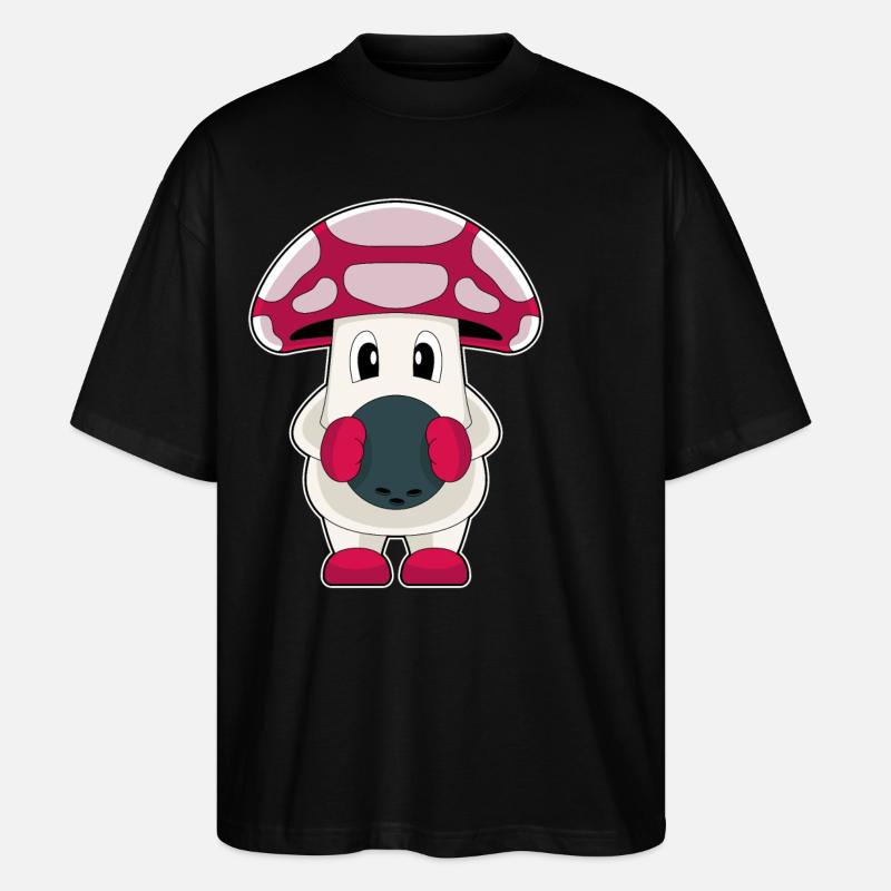 Mushroom Bowling Bowling Ball - Stanley/Stella Oversized Unisex Organic T-shirt Blaster 2.0 - black