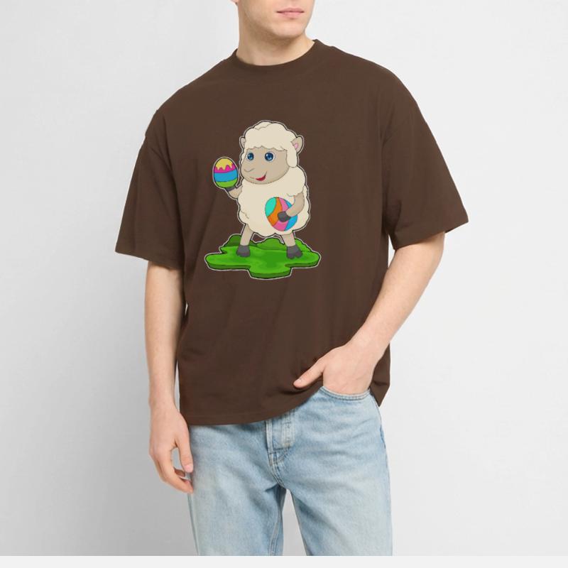 Sheep Easter Easter Eggs Stanley/Stella Oversized Unisex Organic T-shirt Blaster 2.0