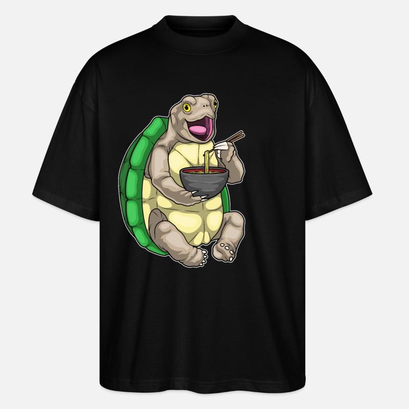 Turtle Bowl Ramen - T-shirt bio Blaster 2.0 coupe oversize Stanley/Stella Unisexe - noir