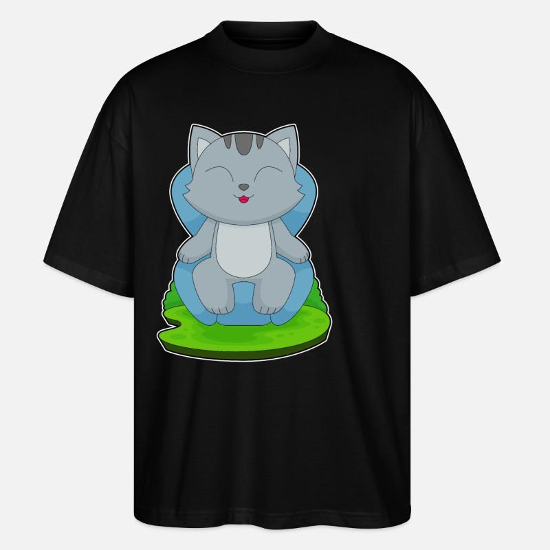 Fauteuil Chat - T-shirt bio Blaster 2.0 coupe oversize Stanley/Stella Unisexe - noir