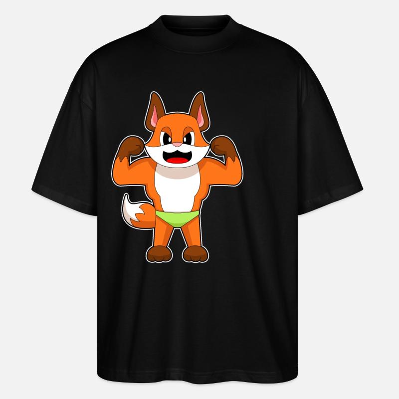 Fox Bodybuilder Musculation - T-shirt bio Blaster 2.0 coupe oversize Stanley/Stella Unisexe - noir