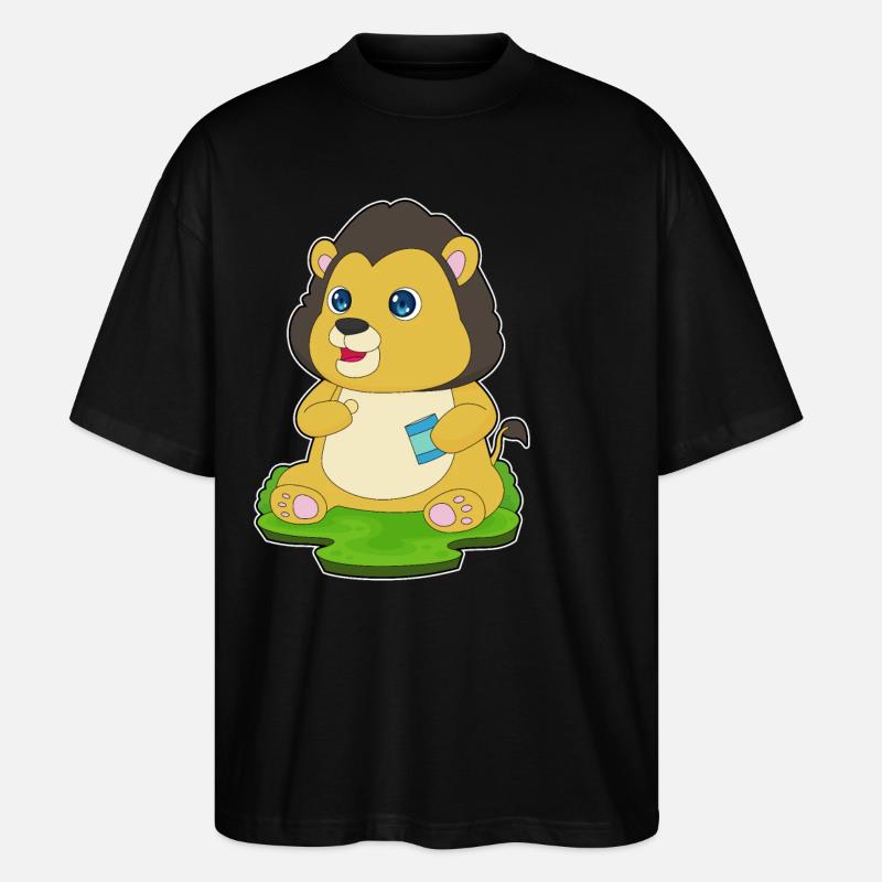 Croustilles Lion - T-shirt bio Blaster 2.0 coupe oversize Stanley/Stella Unisexe - noir
