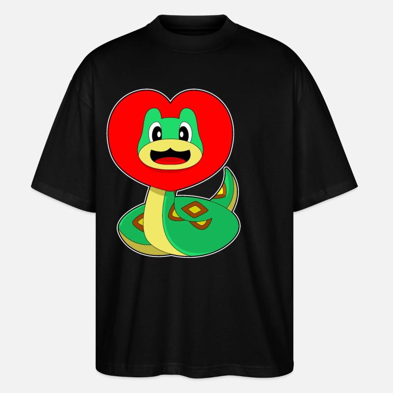 Cœur de serpent - T-shirt bio Blaster 2.0 coupe oversize Stanley/Stella Unisexe - noir