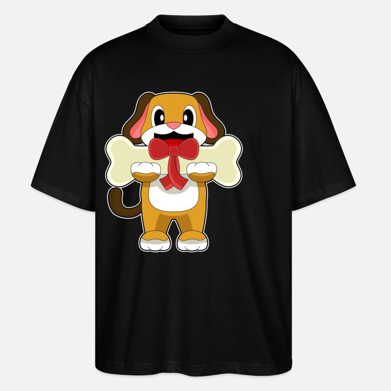 Os de chien - T-shirt bio Blaster 2.0 coupe oversize Stanley/Stella Unisexe - noir