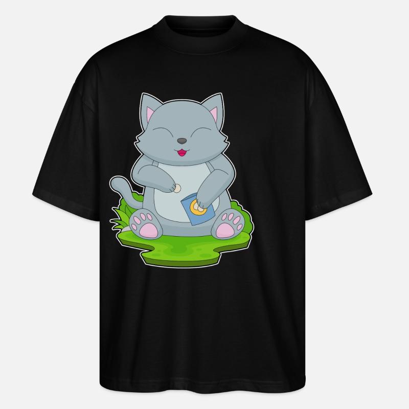 Croustilles pour chat - T-shirt bio Blaster 2.0 coupe oversize Stanley/Stella Unisexe - noir