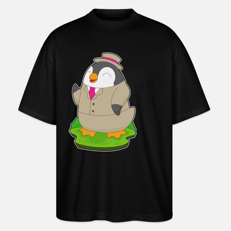Penguin Marié Costume Mariage - T-shirt bio Blaster 2.0 coupe oversize Stanley/Stella Unisexe - noir