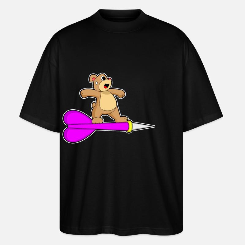 Fléchette d’ours - T-shirt bio Blaster 2.0 coupe oversize Stanley/Stella Unisexe - noir