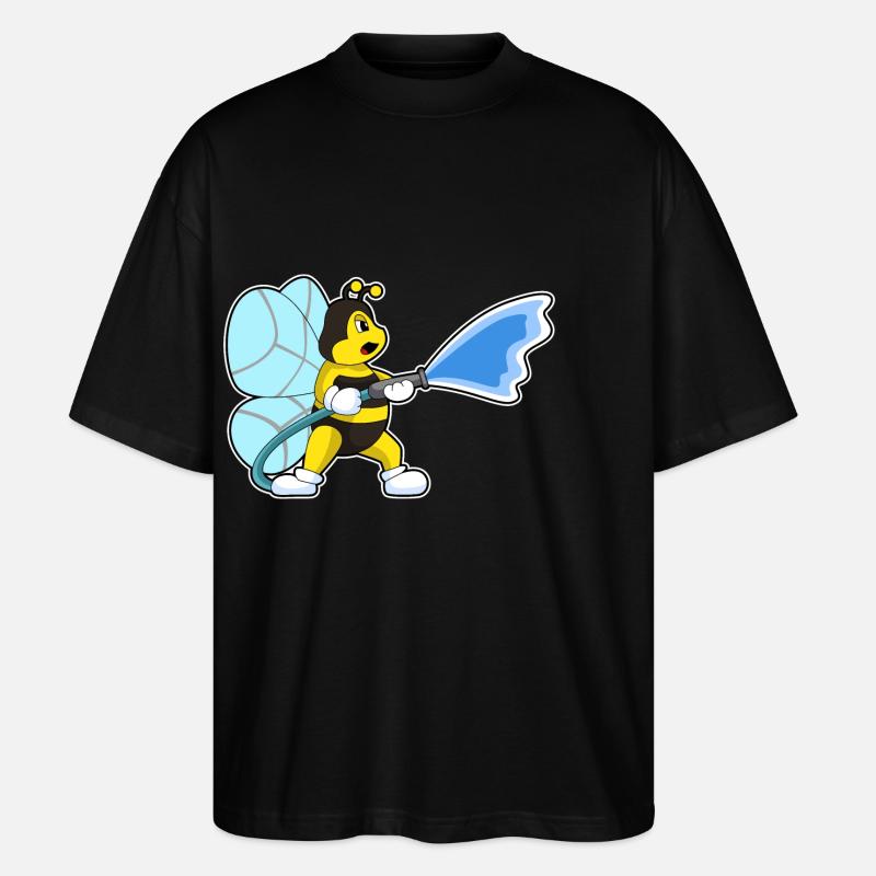 Extincteur de pompier d’abeilles - T-shirt bio Blaster 2.0 coupe oversize Stanley/Stella Unisexe - noir