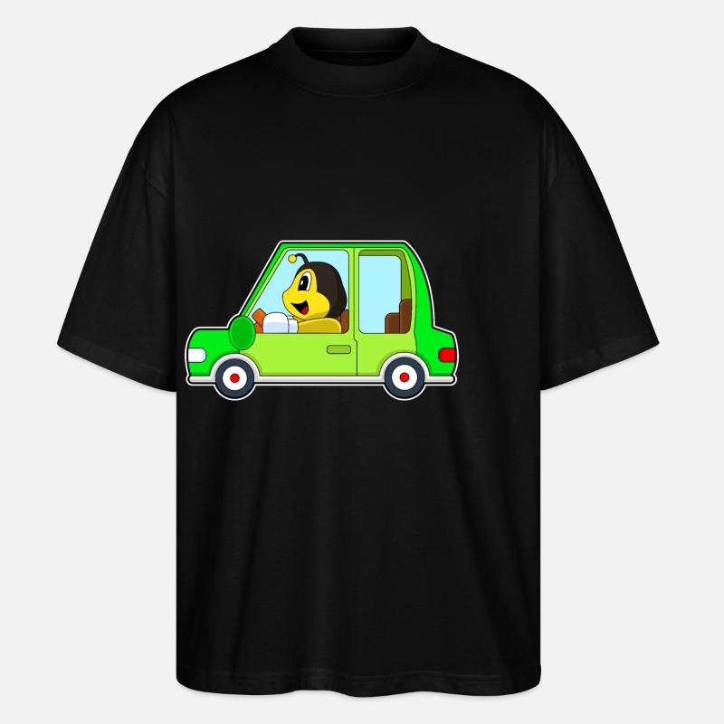 Bee Car - Stanley/Stella Oversized Unisex Organic T-shirt Blaster 2.0 - black