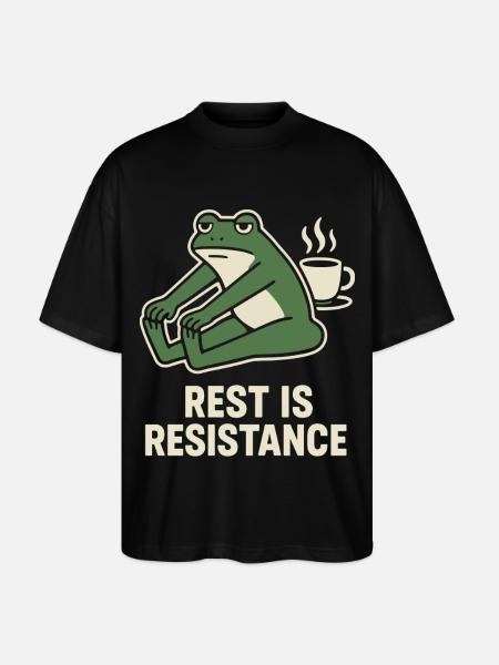 Calmness is resistance mindfulness affirmation - Stanley/Stella Oversized Unisex Organic T-shirt Blaster 2.0 - black