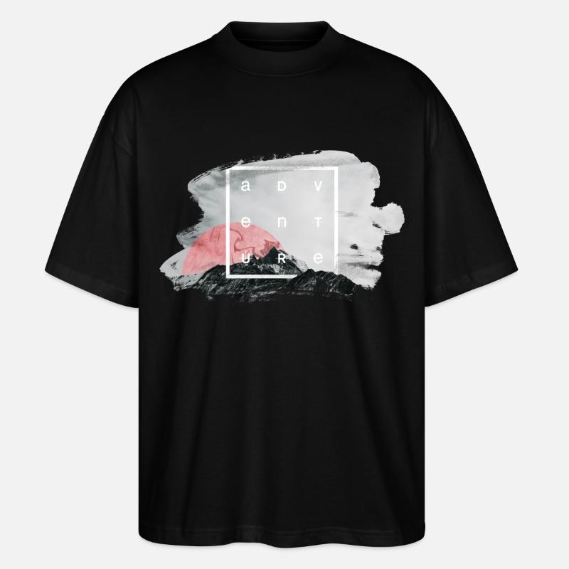 Adventure - Stanley/Stella Oversized Unisex Bio T-Shirt Blaster 2.0 - Schwarz