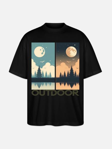 Outdoor - Stanley/Stella Oversized Unisex Organic T-shirt Blaster 2.0 - black
