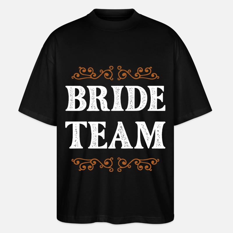 Bride Crew - Stanley/Stella Oversized Unisex Bio T-Shirt Blaster 2.0 - Schwarz