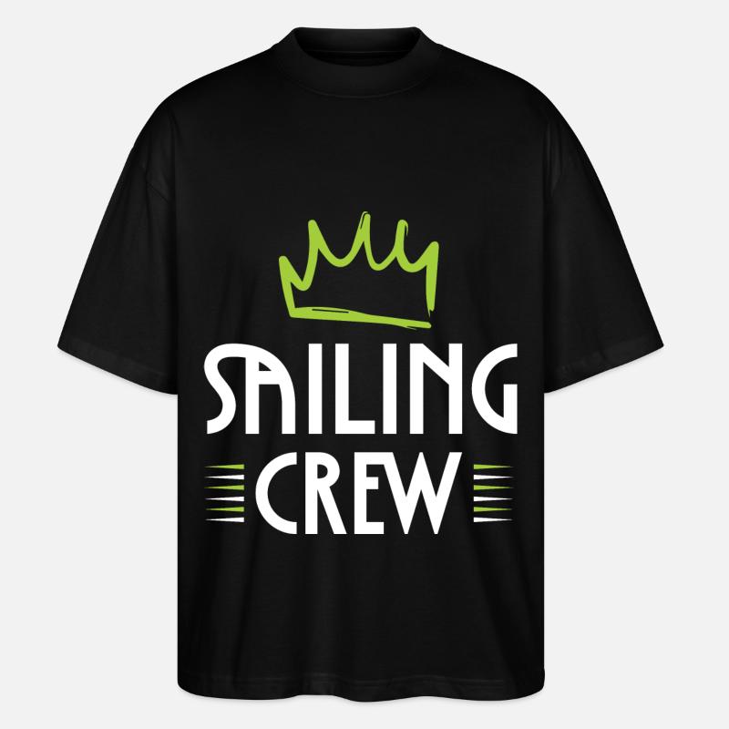 Sailing Crew - Stanley/Stella Oversized Unisex Bio T-Shirt Blaster 2.0 - Schwarz