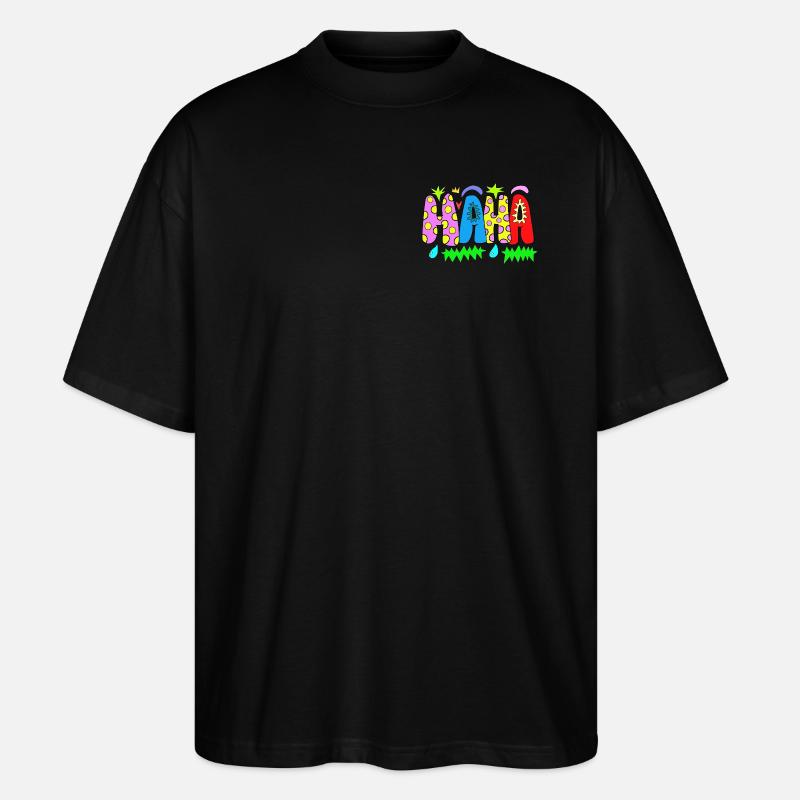 HAHA - Stanley/Stella Oversized Unisex Bio T-Shirt Blaster 2.0 - Schwarz