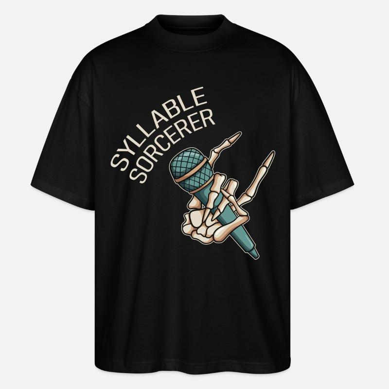 Silbenzauberer Poetry Slam - Stanley/Stella Oversized Unisex Bio T-Shirt Blaster 2.0 - Schwarz