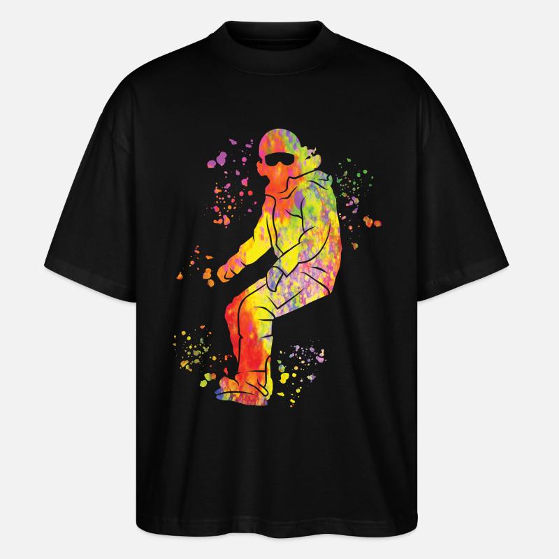Snowboarder Snowboarding Snowboard - Stanley/Stella Oversized Unisex Organic T-shirt Blaster 2.0 - black