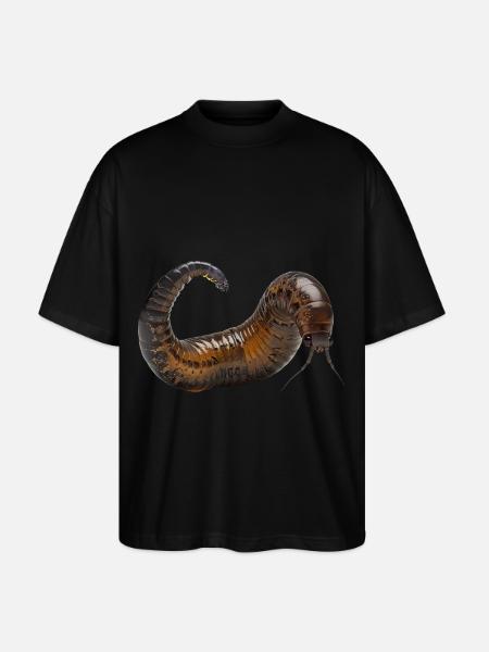 Wurm - Stanley/Stella Oversized Unisex Bio T-Shirt Blaster 2.0 - Schwarz
