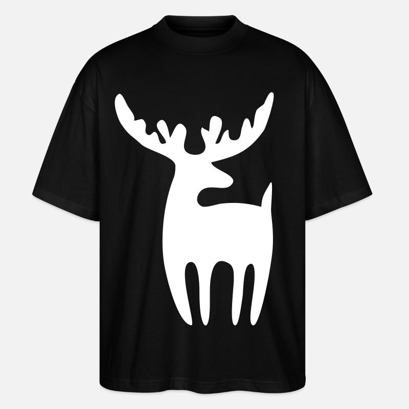 Rentier - Stanley/Stella Oversized Unisex Bio T-Shirt Blaster 2.0 - Schwarz