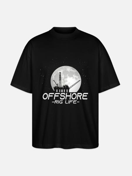 Off Shore Rig Life - Stanley/Stella Oversized Unisex Bio T-Shirt Blaster 2.0 - Schwarz