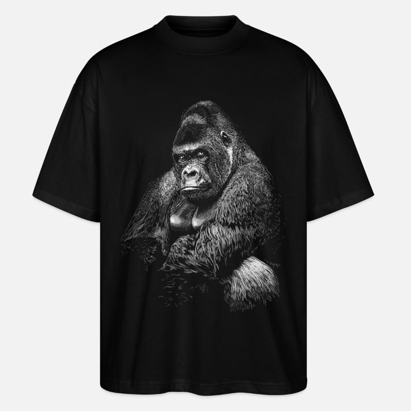 Gorilla - Stanley/Stella Oversized Unisex Bio T-Shirt Blaster 2.0 - Schwarz