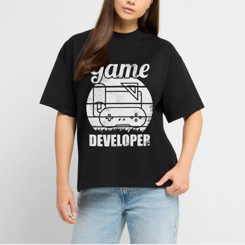 Games Developer Stanley/Stella Oversized Unisex Organic T-shirt Blaster 2.0
