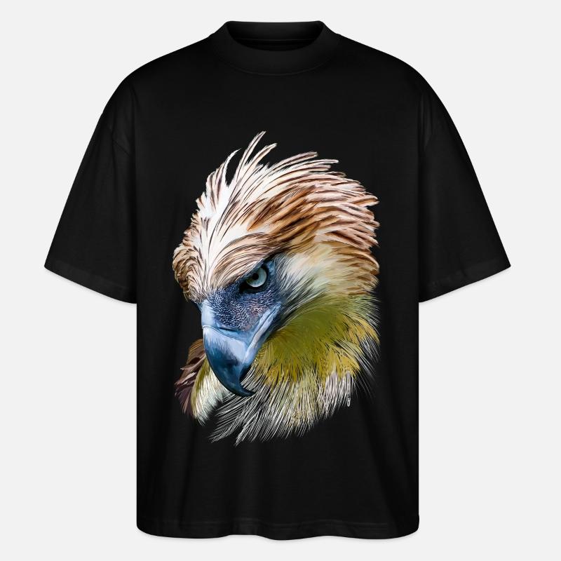 Adler - Stanley/Stella Oversized Unisex Bio T-Shirt Blaster 2.0 - Schwarz