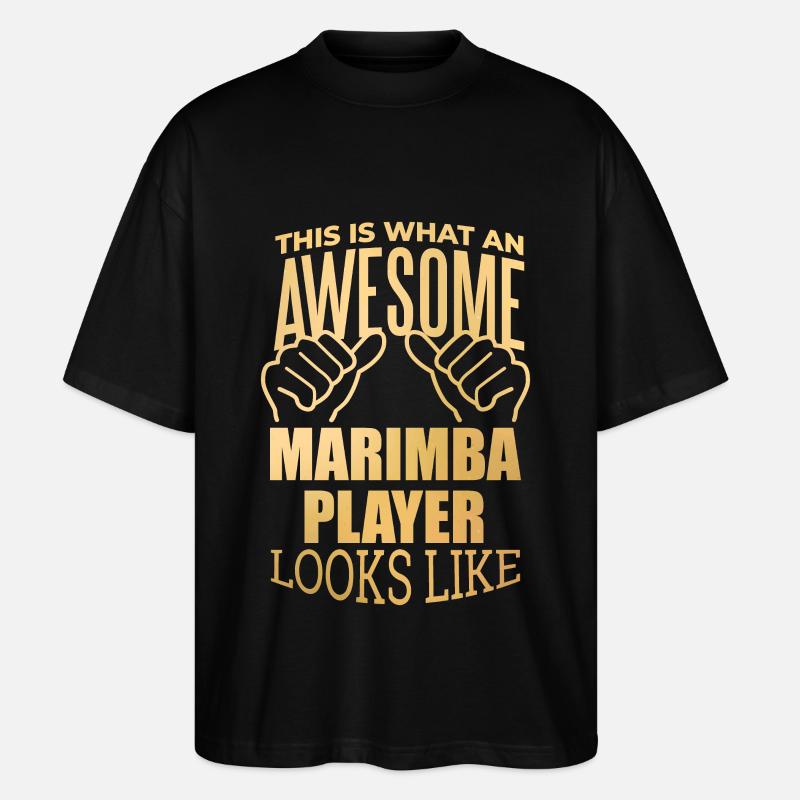 Marimba - Stanley/Stella Oversized Unisex Bio T-Shirt Blaster 2.0 - Schwarz