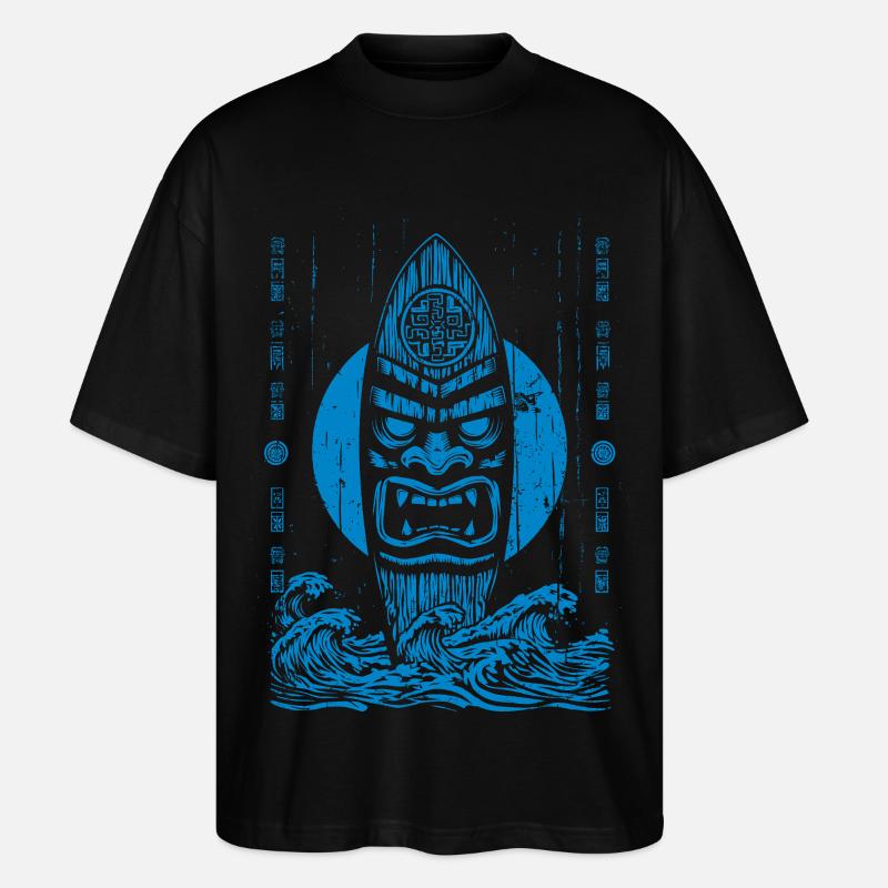 Tikki Tribe - Stanley/Stella Oversized Unisex Bio T-Shirt Blaster 2.0 - Schwarz