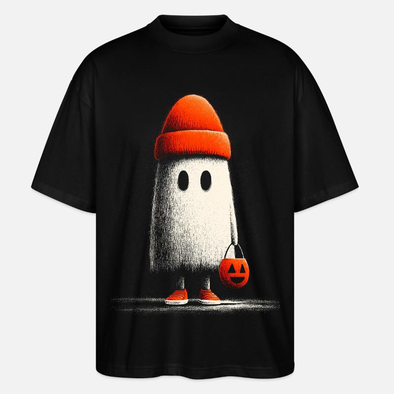 Beanie_Ghost - Stanley/Stella Oversized Unisex Bio T-Shirt Blaster 2.0 - Schwarz
